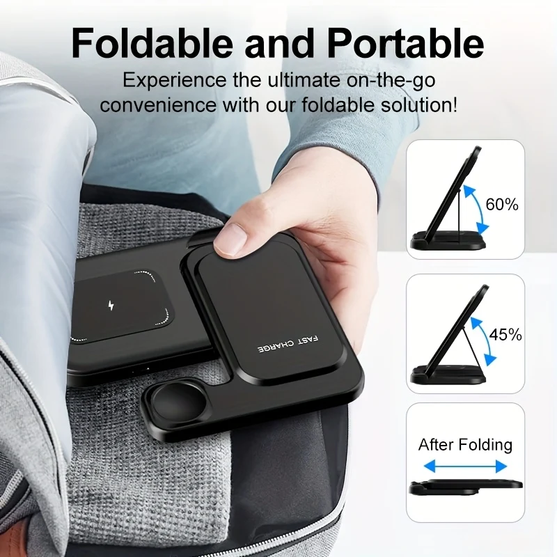 3-in-1 Foldable Wireless Charging Station view 5