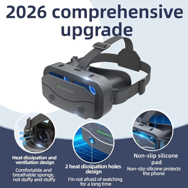 2026 Upgraded 4K VR Headset view 5