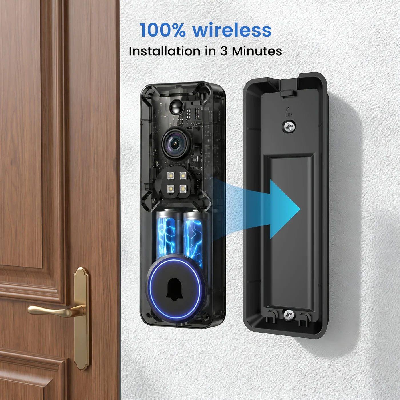 Smart Wireless Doorbell Camera System view 4