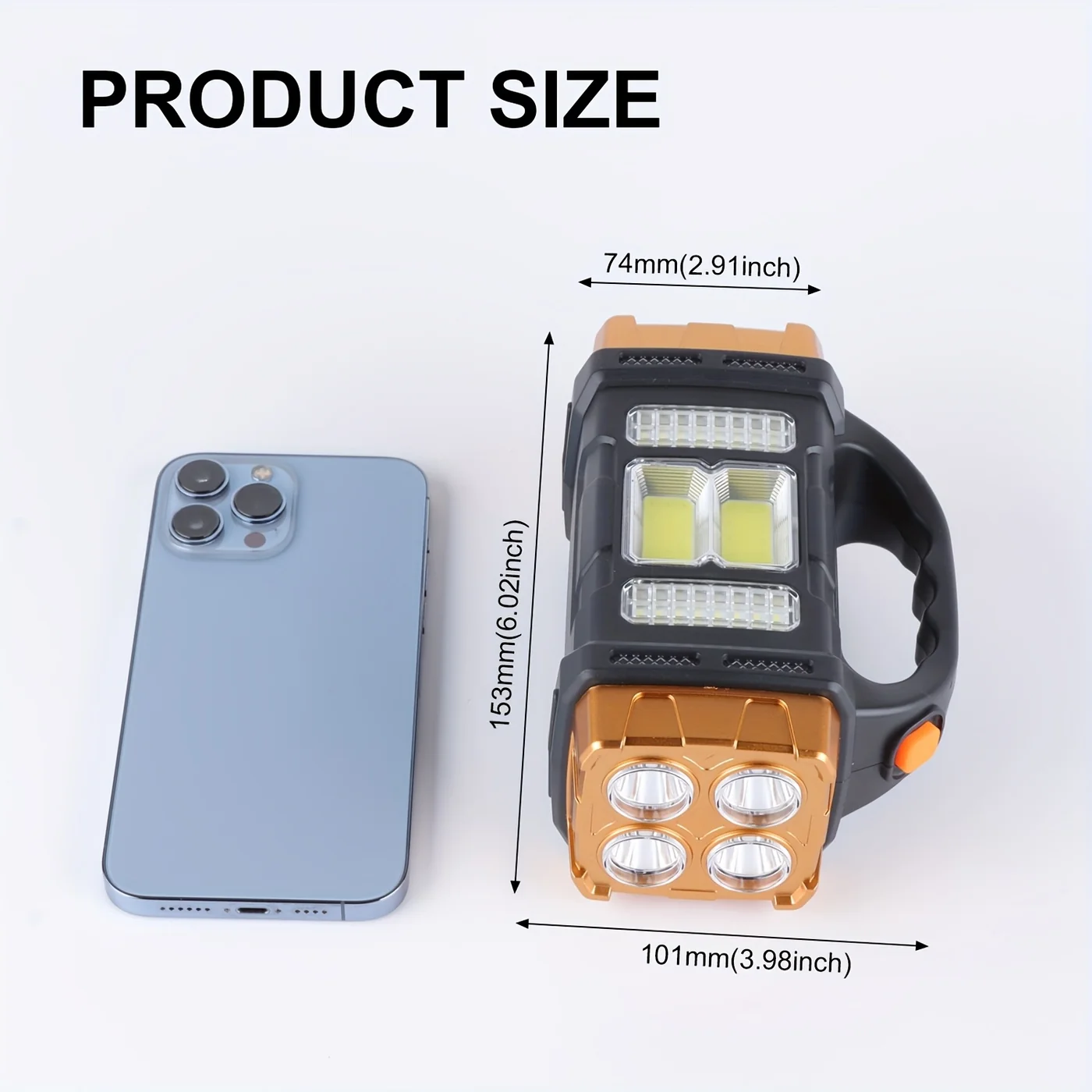 Solar USB Rechargeable LED Lantern Flashlight view 12