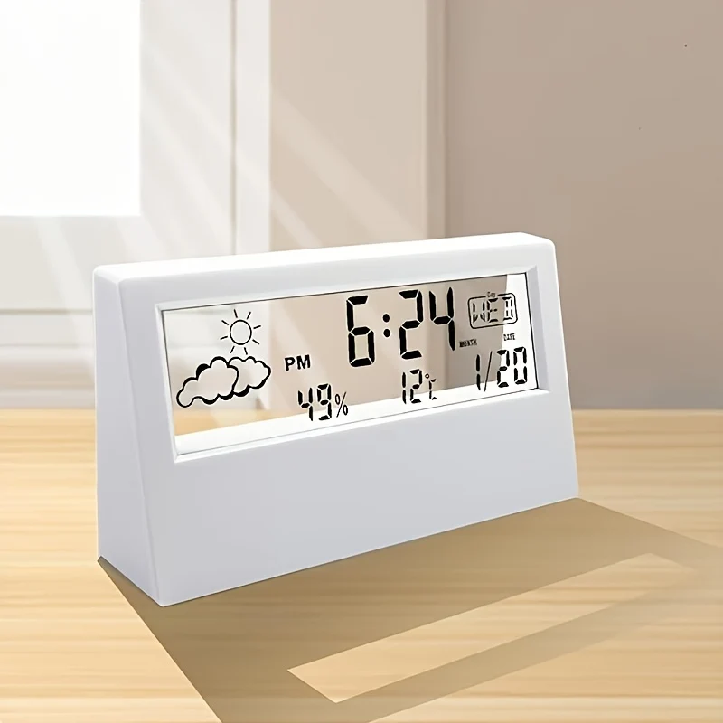 Modern Square Alarm Clock view 2