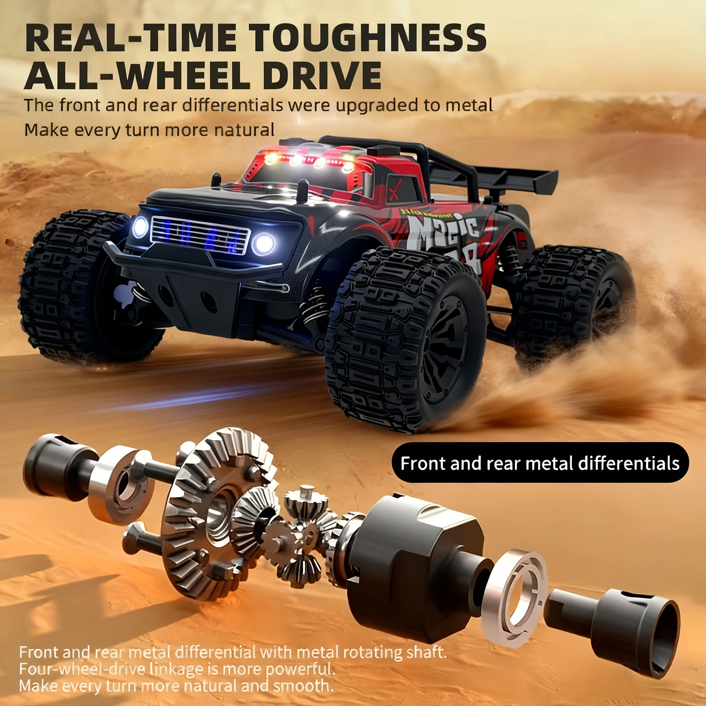 1:18 High-Speed Off-Road RC Truck view 5