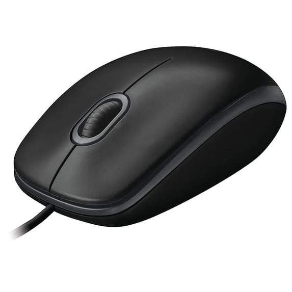 Logitech B100 Optical USB Mouse Black view 1