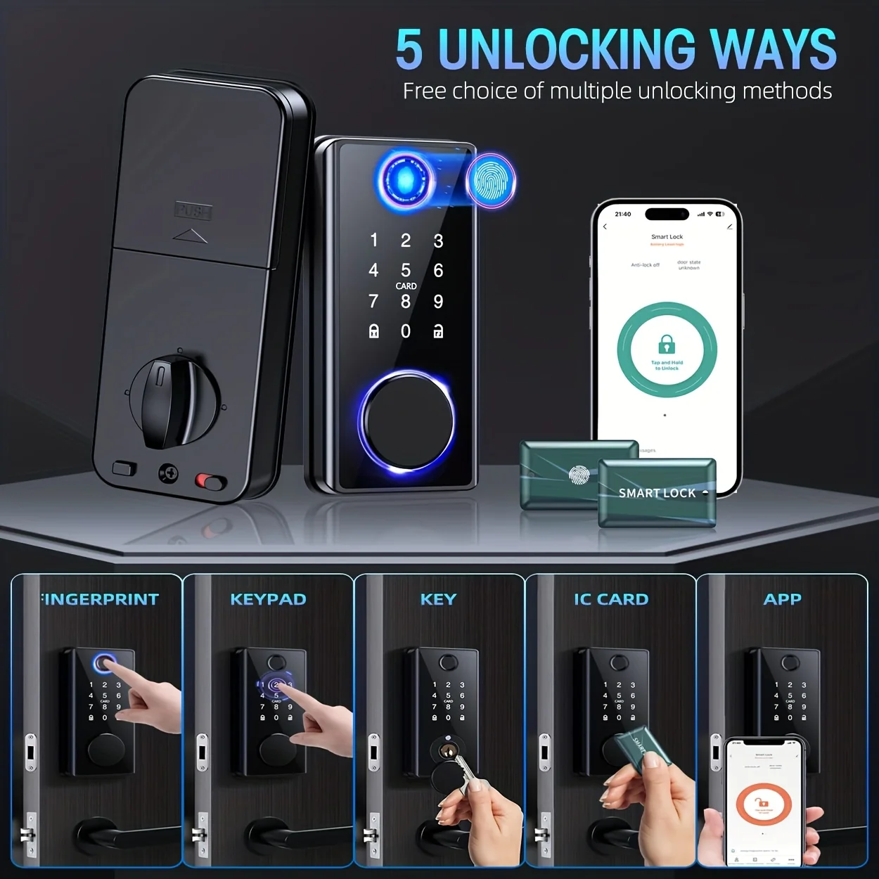 Smart Fingerprint Door Lock view 6