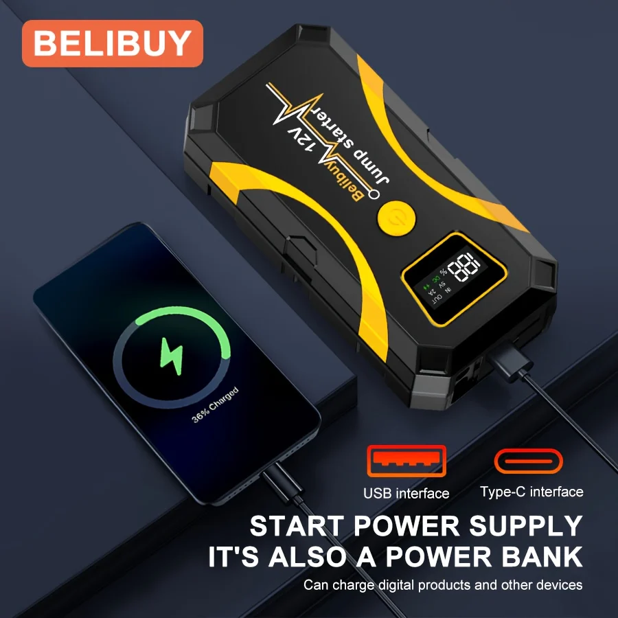Portable Car Jump Starter Power Bank view 3