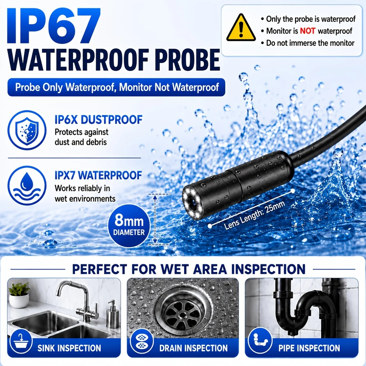 4.3-Inch Screen Endoscope Camera view 7