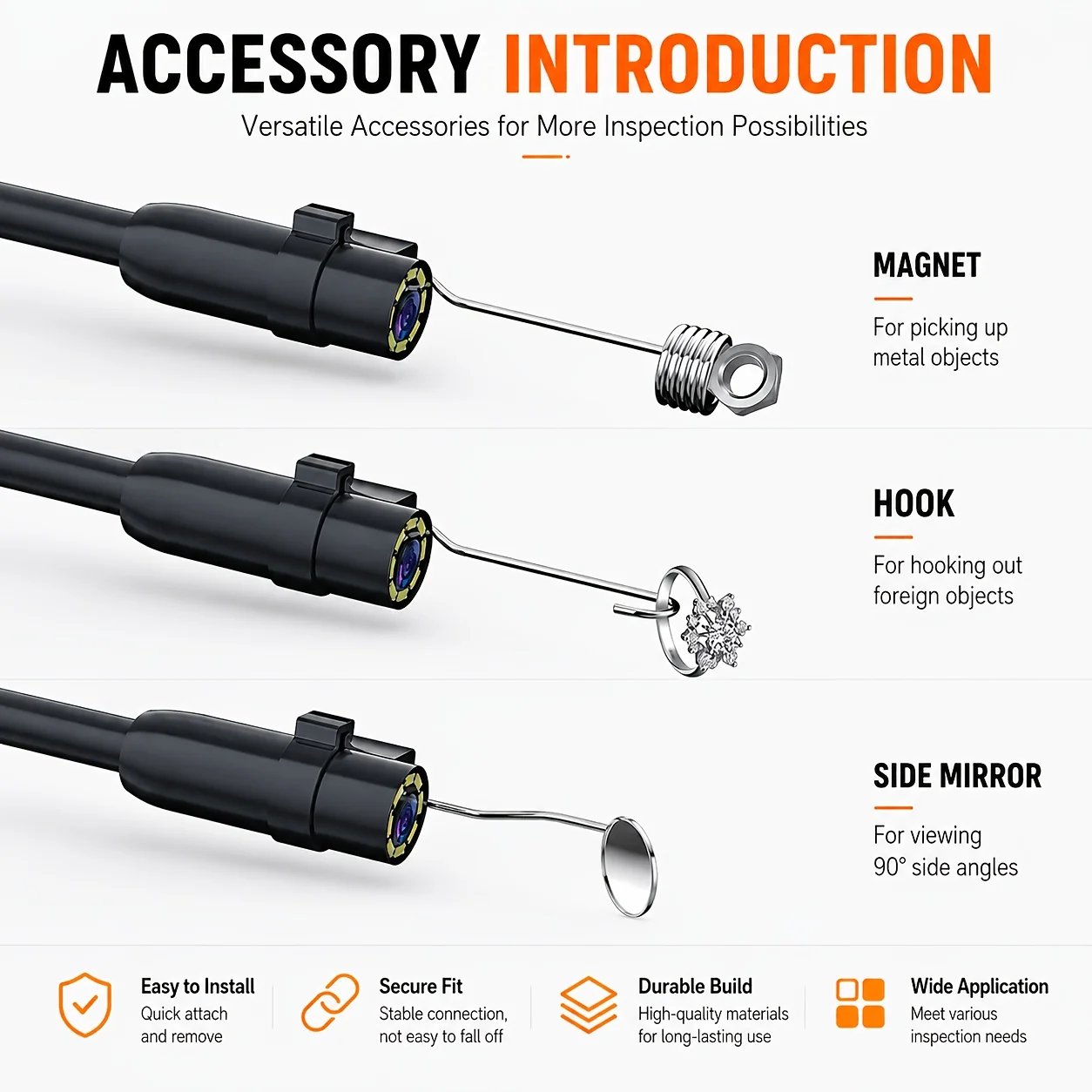 4.3-Inch Screen Endoscope Camera view 8