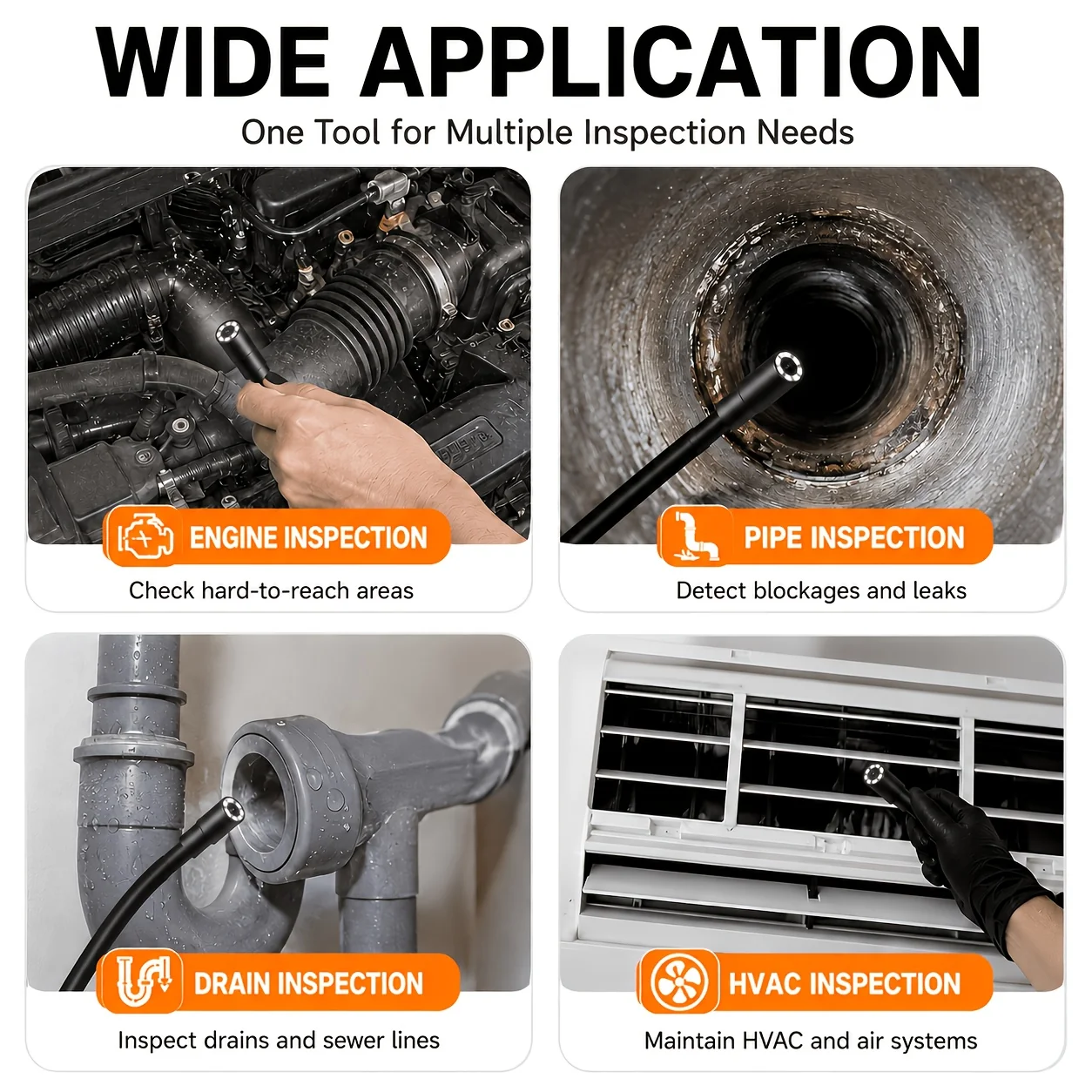 4.3-Inch Screen Endoscope Camera view 10