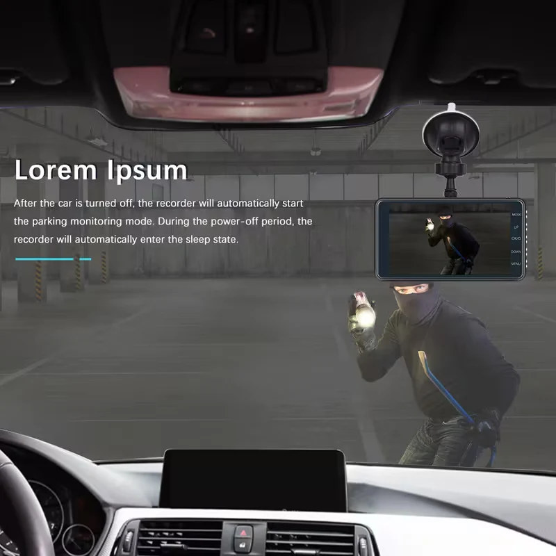 1080P HD Front and Cabin Dual-Camera Dash Cam