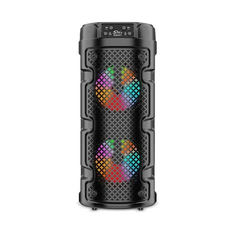 SING-E ZQS4271 Bluetooth 5.0 Portable Party Speaker Dual 4" RGB Lights