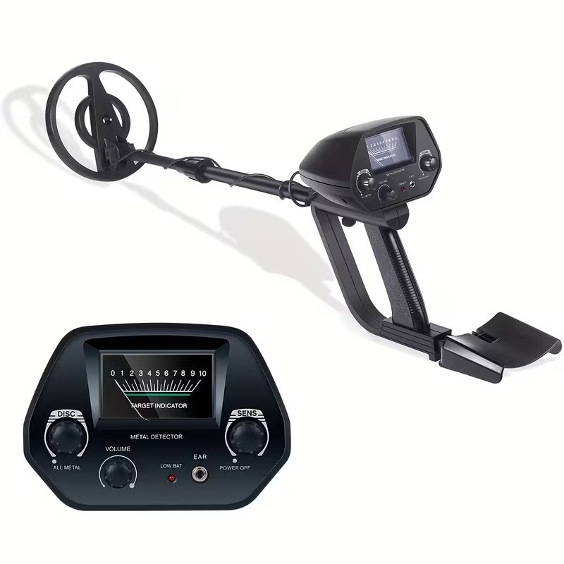 Underground Metal Detector With Adjustable Shaft & Target Indicator
