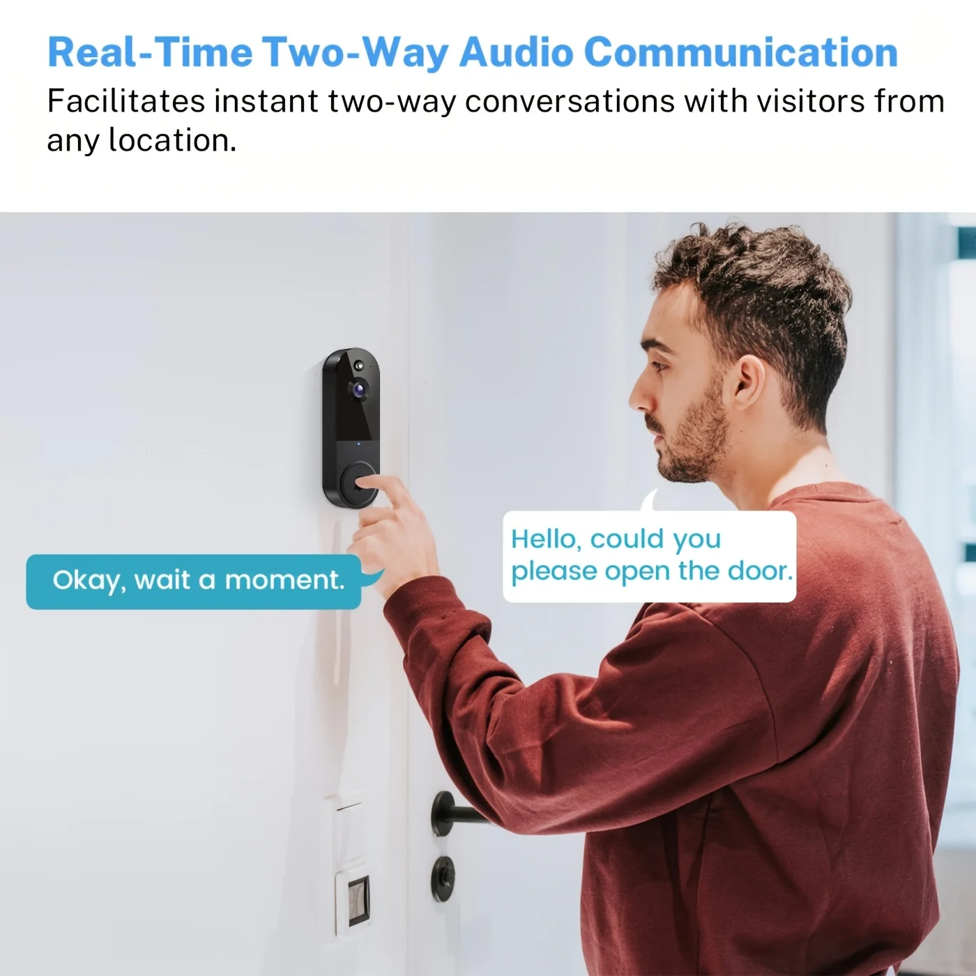 1440P Wireless Smart Doorbell view 3