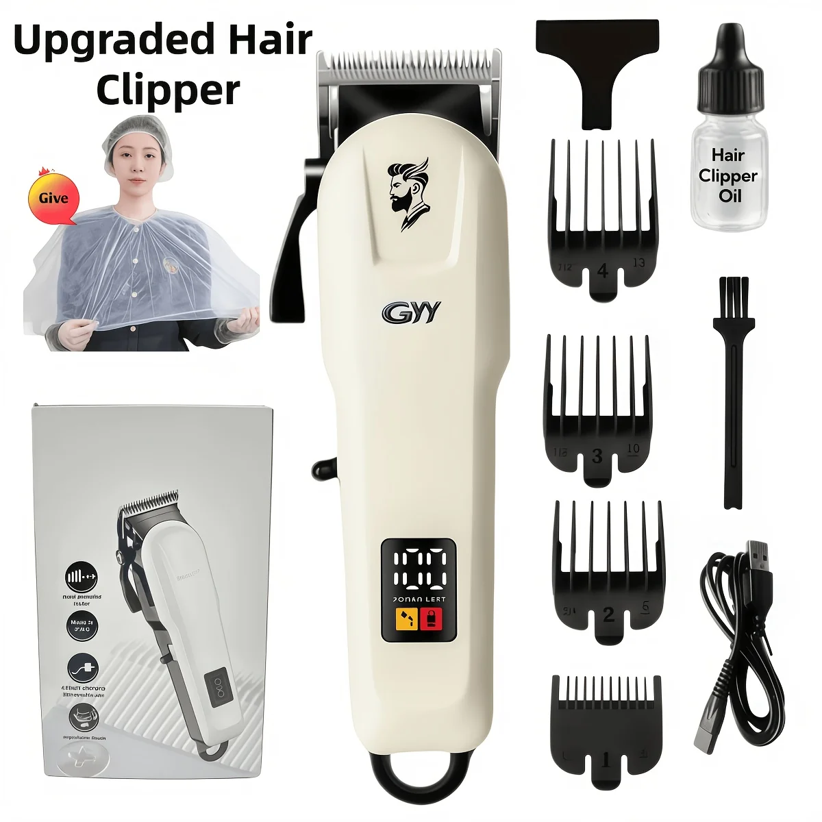 GYY Electric Hair Clipping Kit Professional Grooming Set view 1