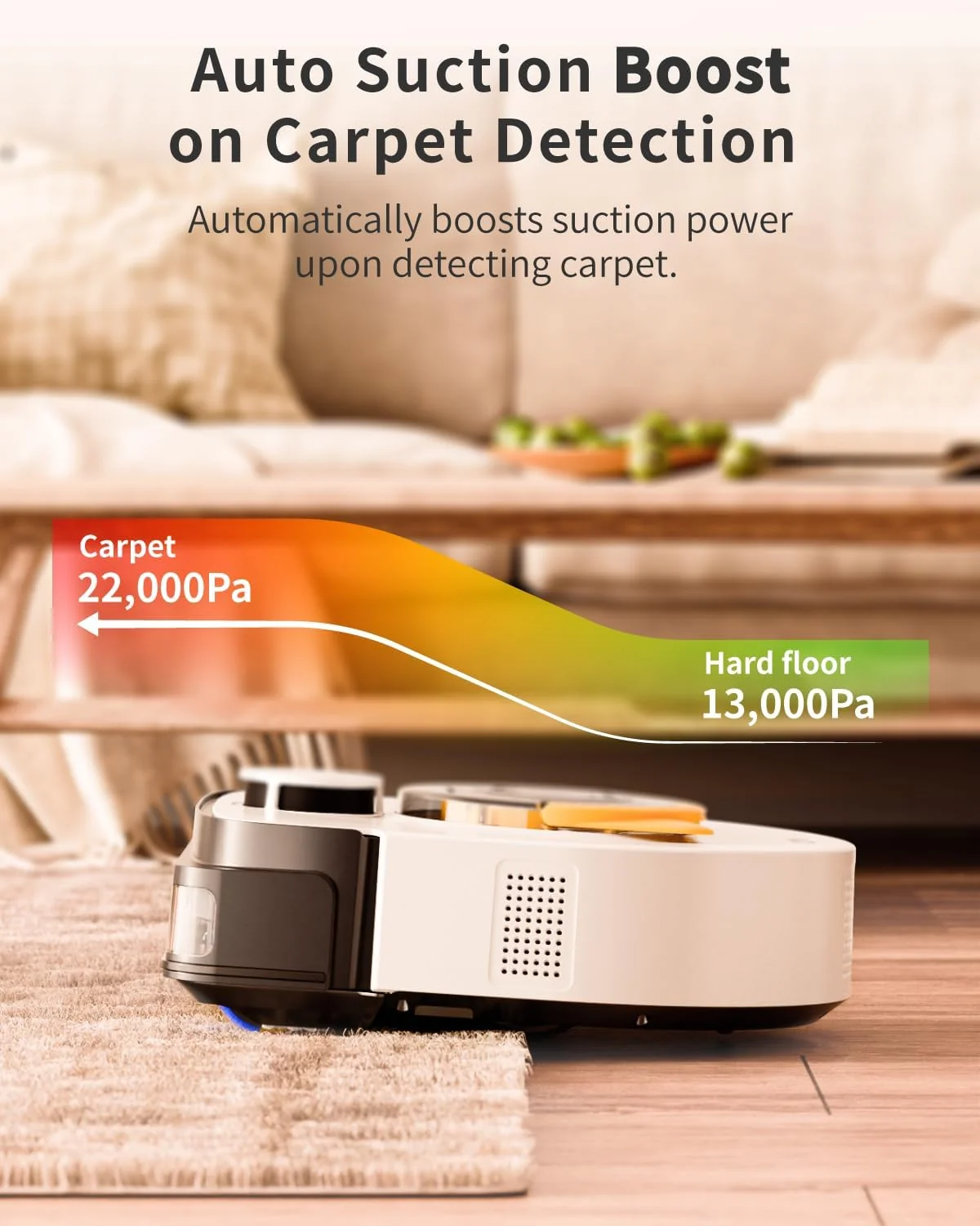 UBPET V10 Robot Vacuum Cleaner – 22,000Pa Ultra-Strong Suction