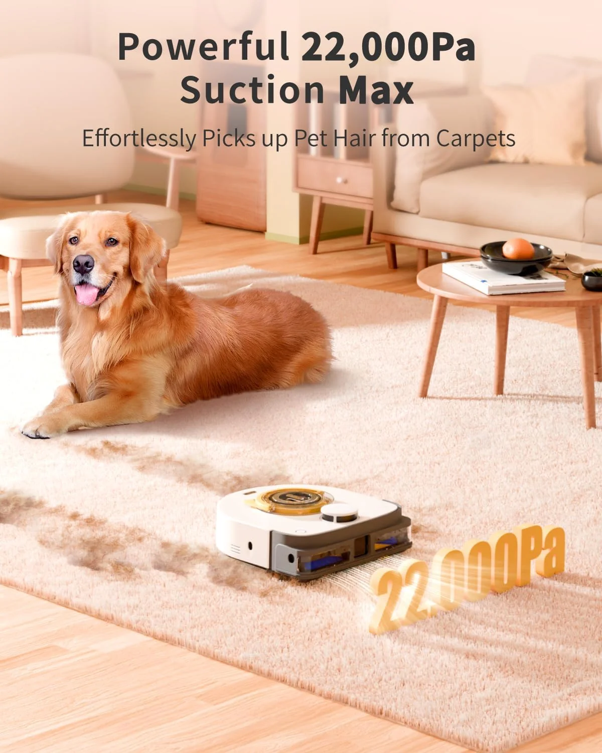 UBPET V10 Robot Vacuum Cleaner – 22,000Pa Ultra-Strong Suction