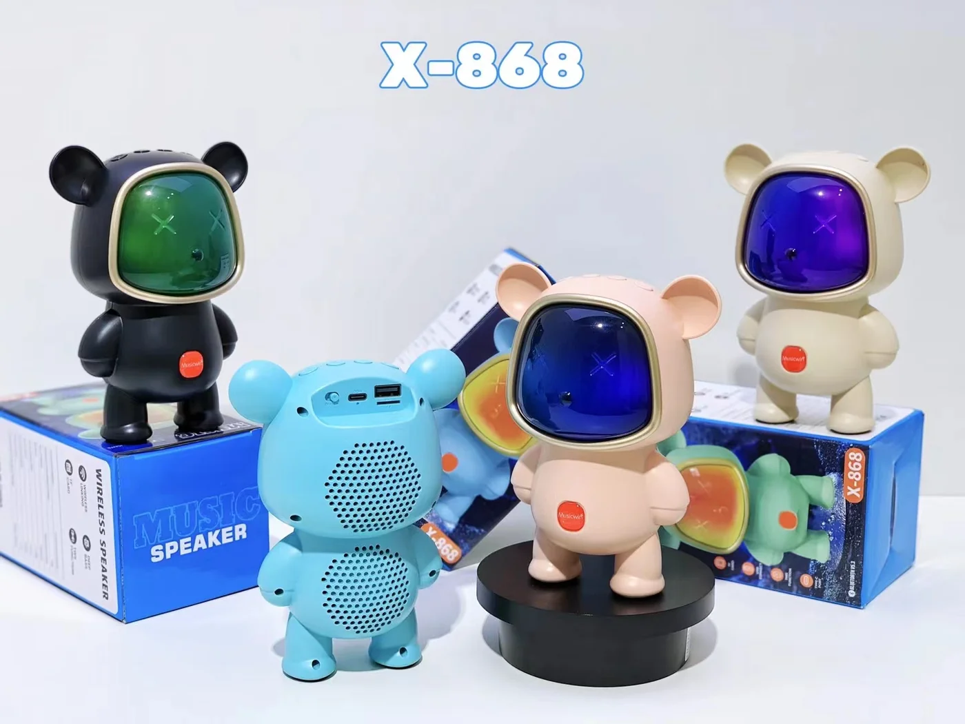 tamACX Bear Style Wireless Bluetooth Speaker