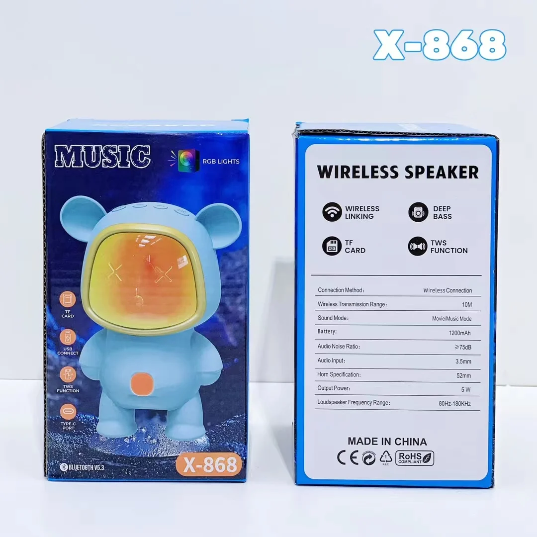tamACX Bear Style Wireless Bluetooth Speaker