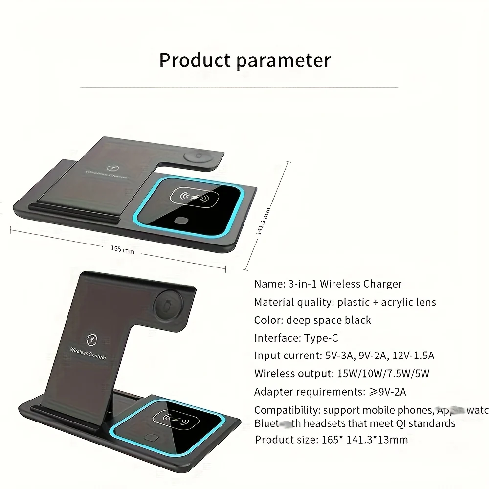 3-in-1 Wireless Charger Stand view 8