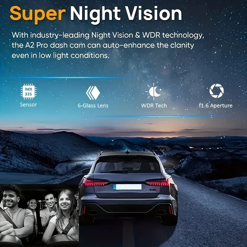 NAVITROEY Dual Camera Dash Cam view 5