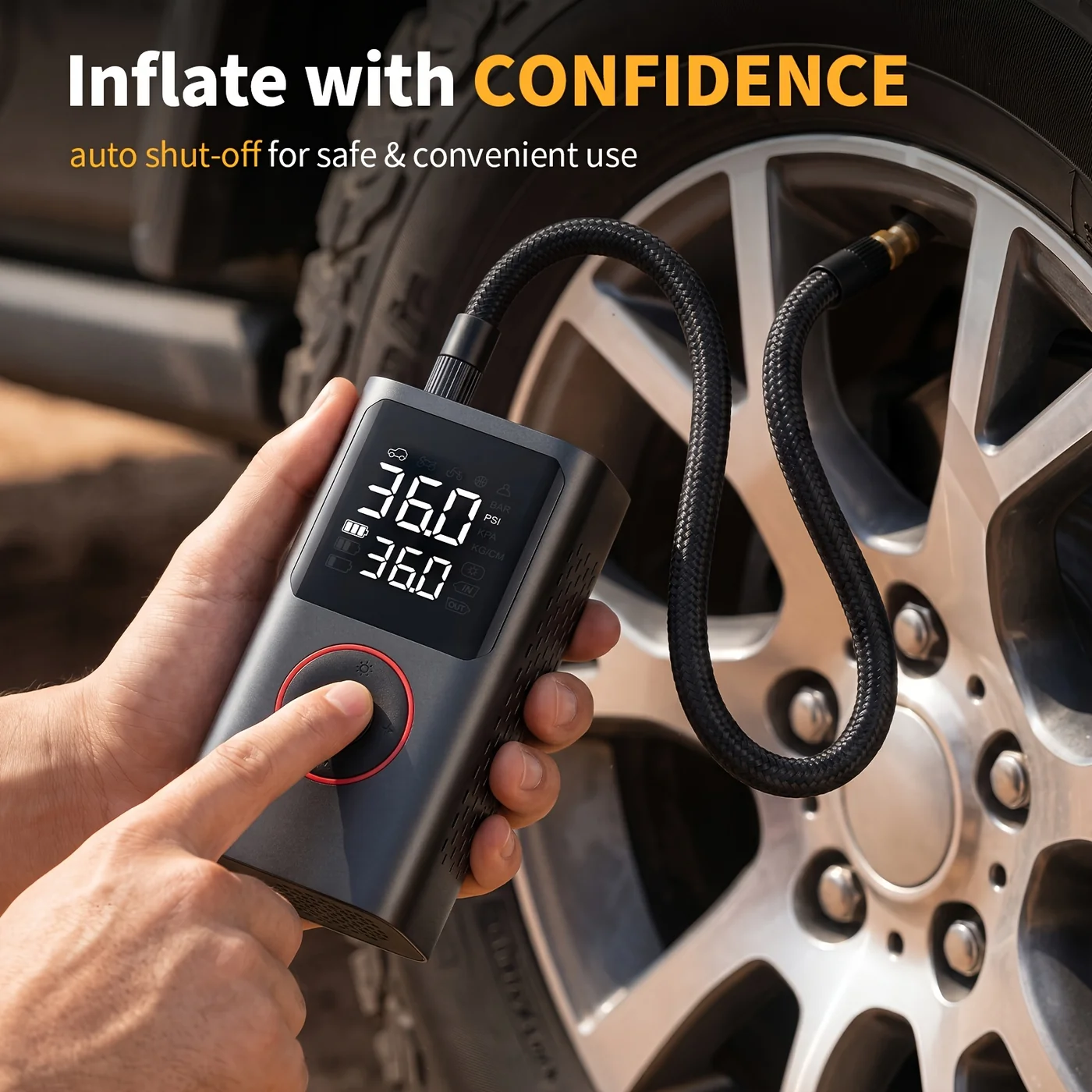 Portable Cordless Tire Inflator view 5
