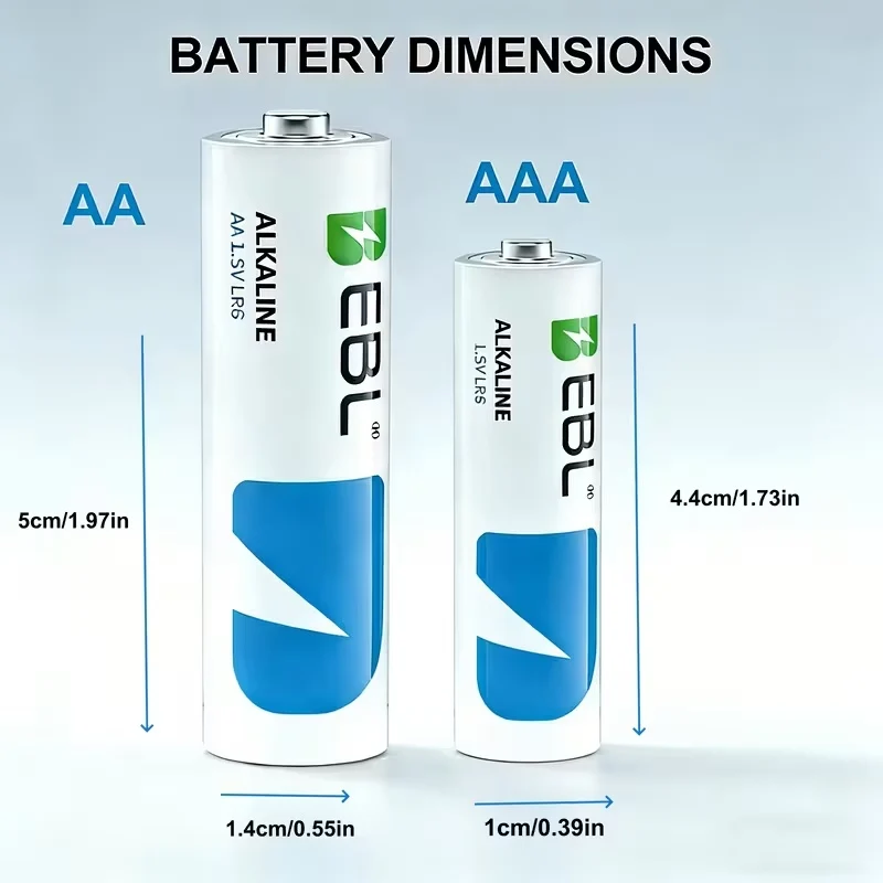 AA & AAA Alkaline Battery Combo Pack — Ultra High Capacity, 10-Year Shelf Life, 1.5V, Universal Fit for Remotes, Toys, Clocks & More | 4-Pack