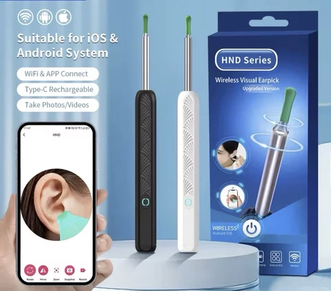Wireless Ear Wax Cleaner with Camera Safe Earwax Removal Endoscope