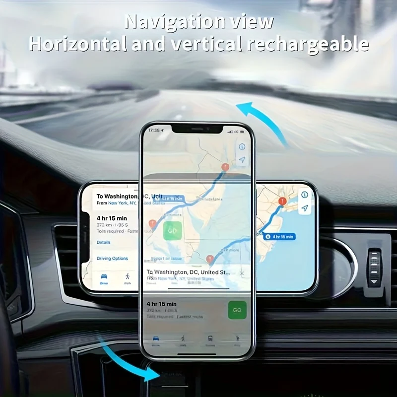 15W Magnetic Car Wireless Charger view 4