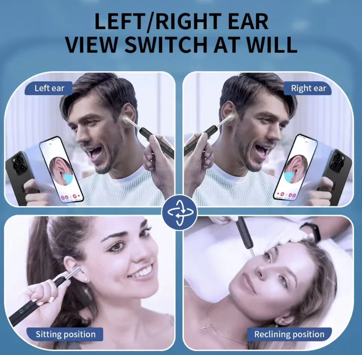 Wireless Ear Wax Cleaner with Camera Safe Earwax Removal Endoscope