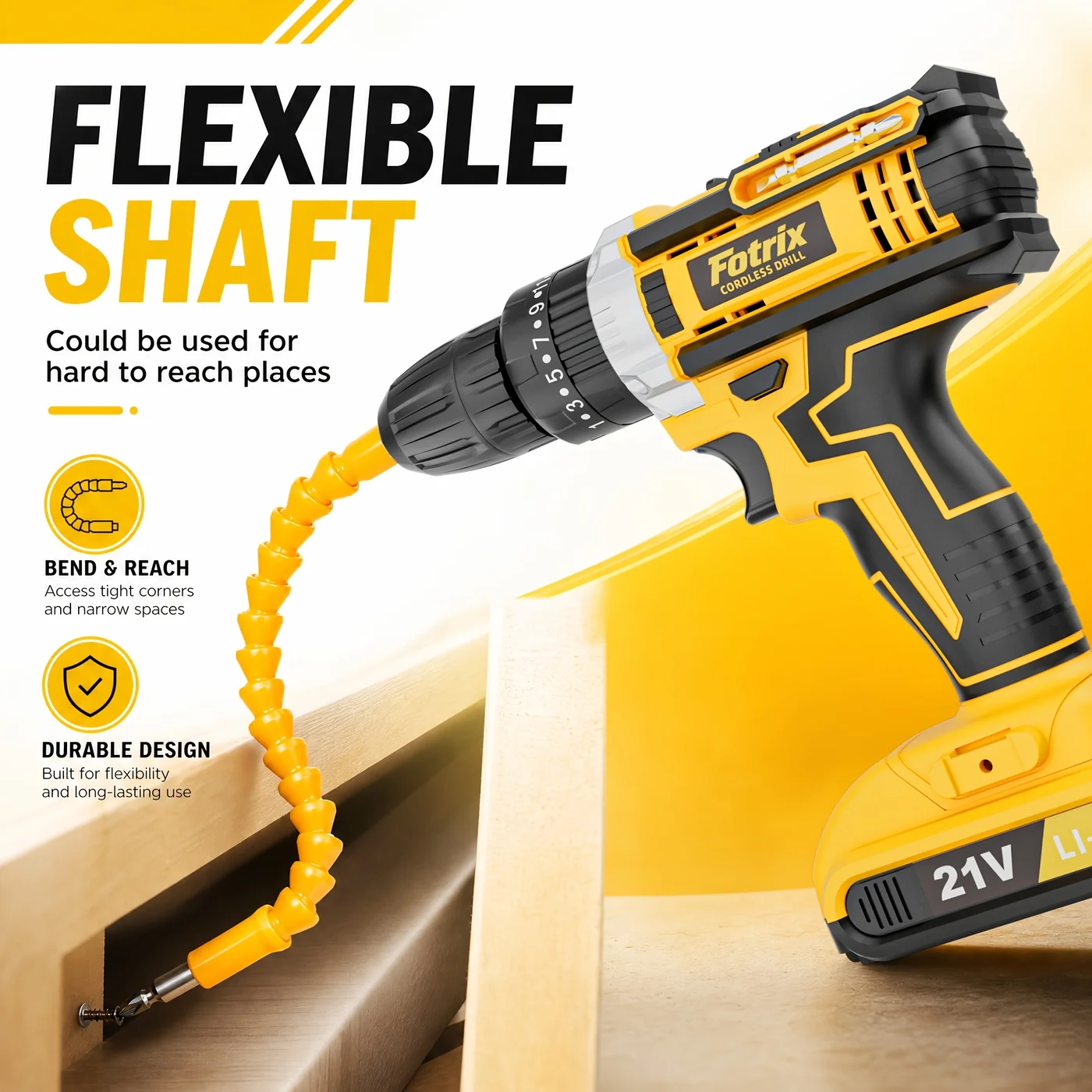 21V Cordless Drill Driver Kit view 6