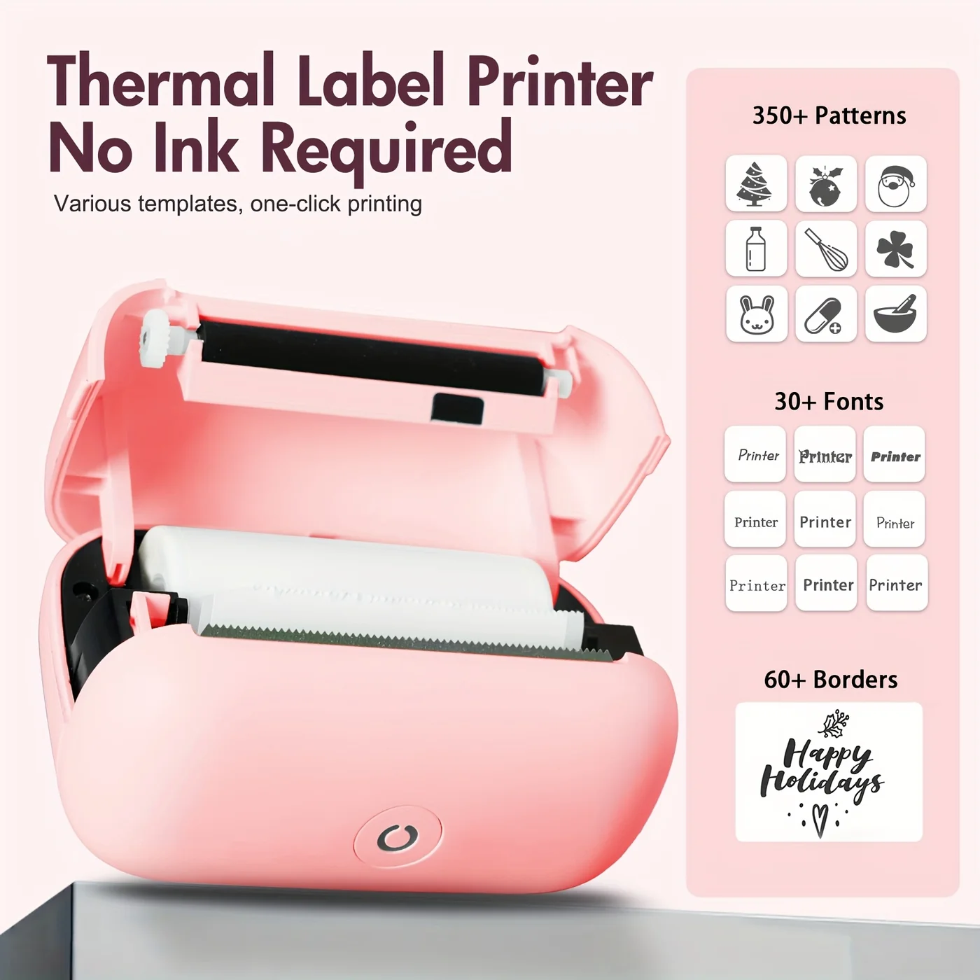 Inkless Portable Thermal Label Printer view 7