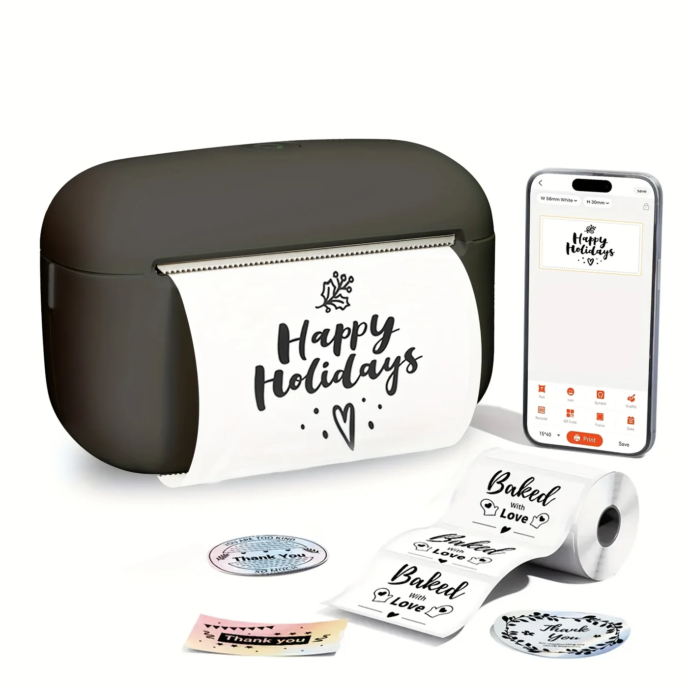 Inkless Portable Thermal Label Printer view 10