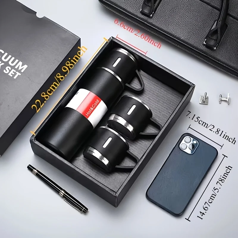 4-Piece Stainless Steel Cup Set view 3