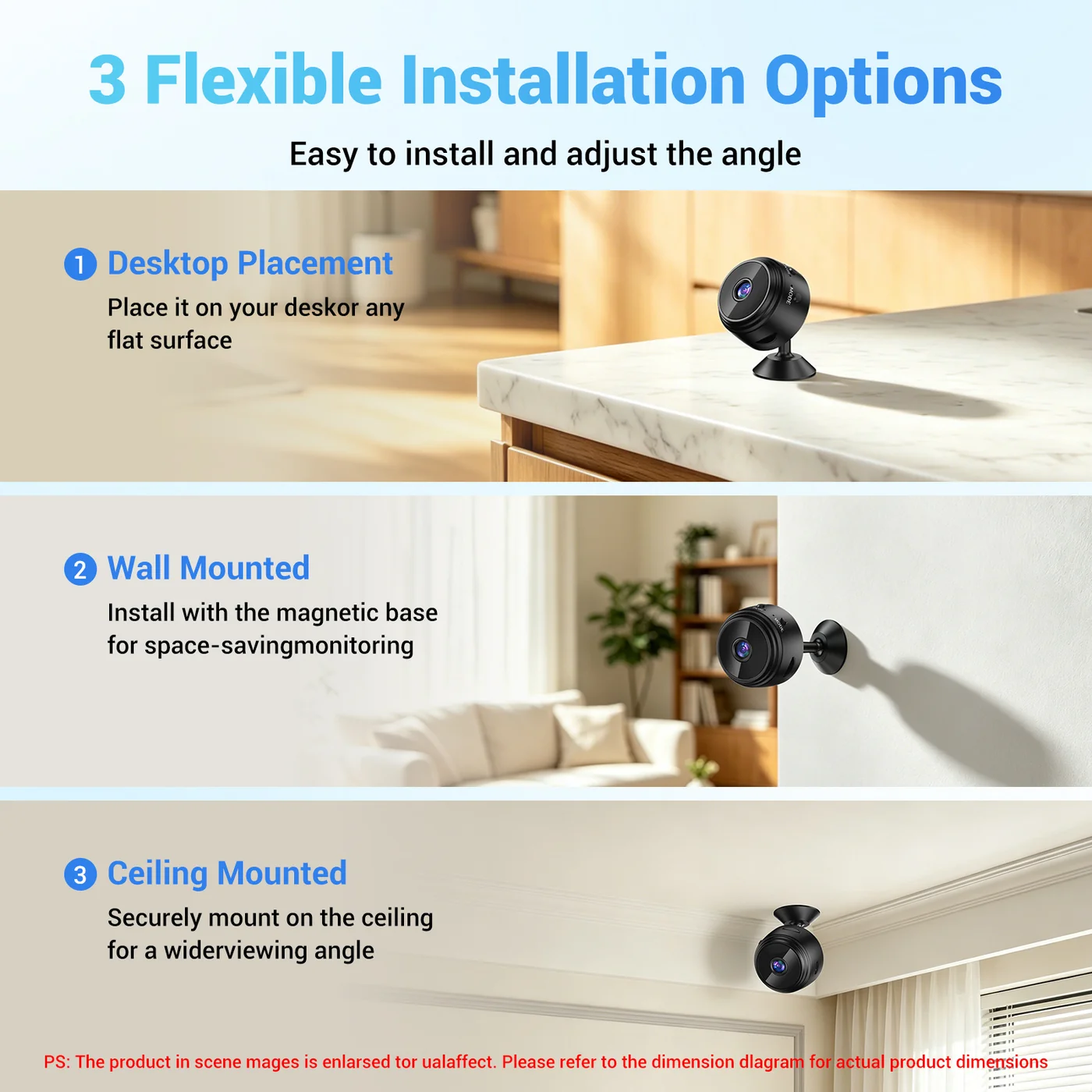 Wireless WiFi Security Camera view 9