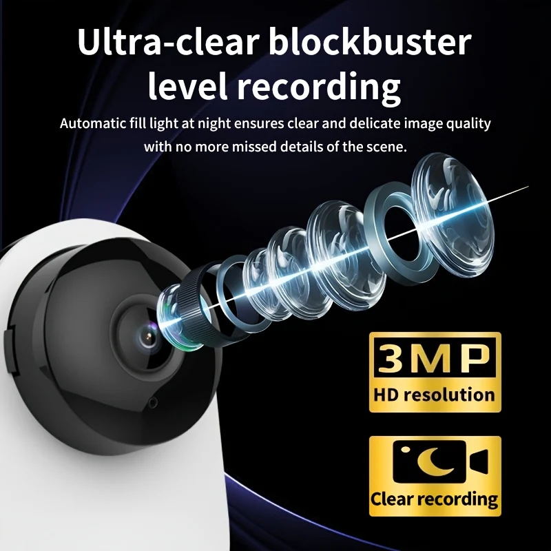 3MP Home Surveillance Camera view 3