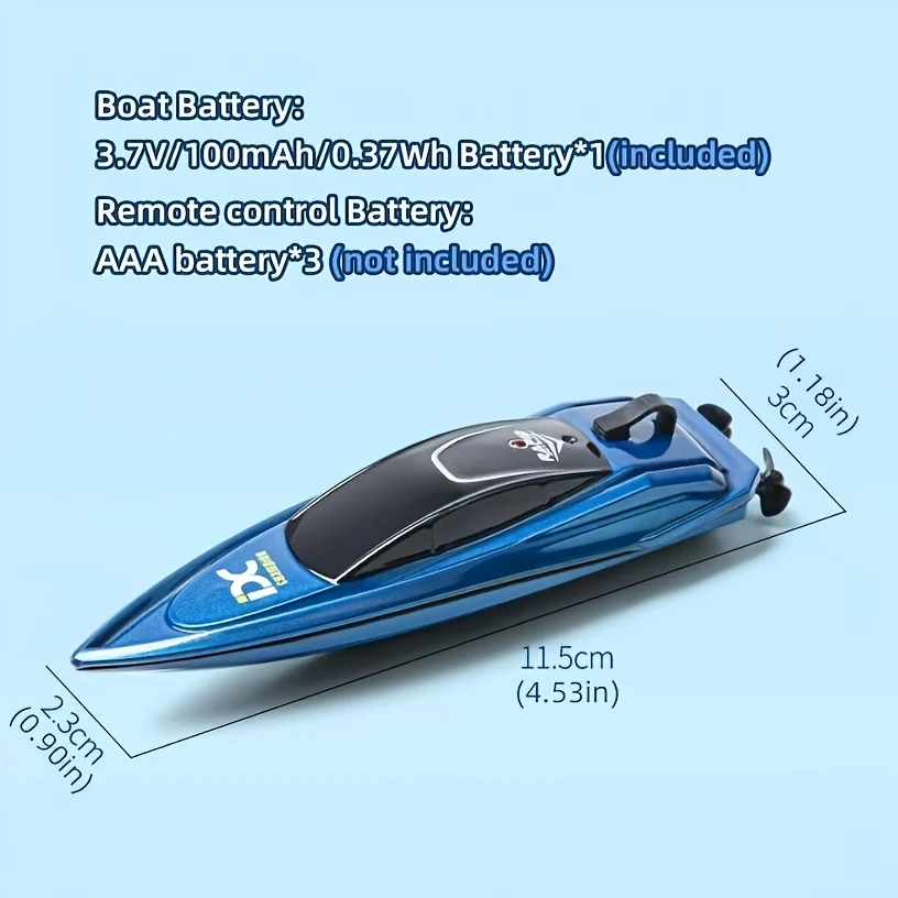 Mini RC Racing Boat view 3