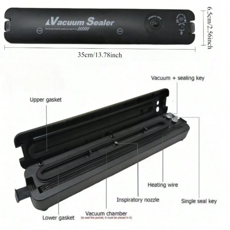 Small Automatic Food Vacuum Sealer view 7